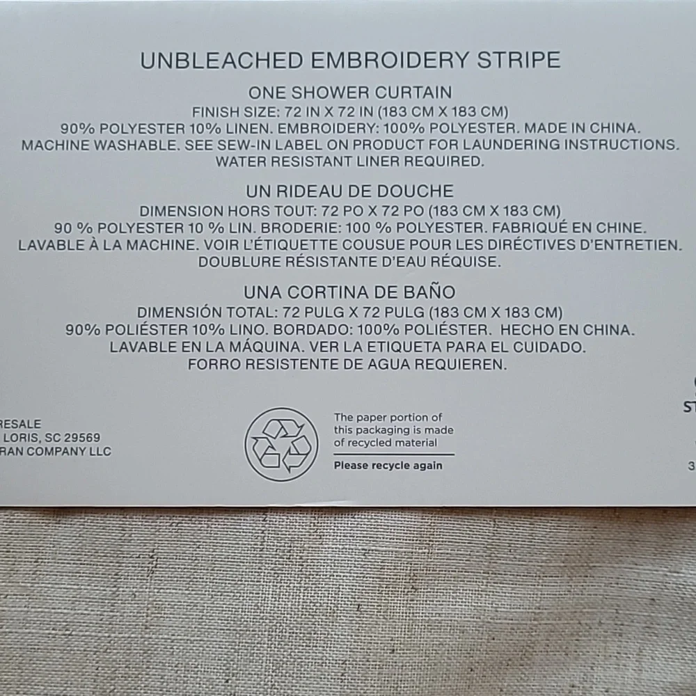 Dkny unbleached embroidery